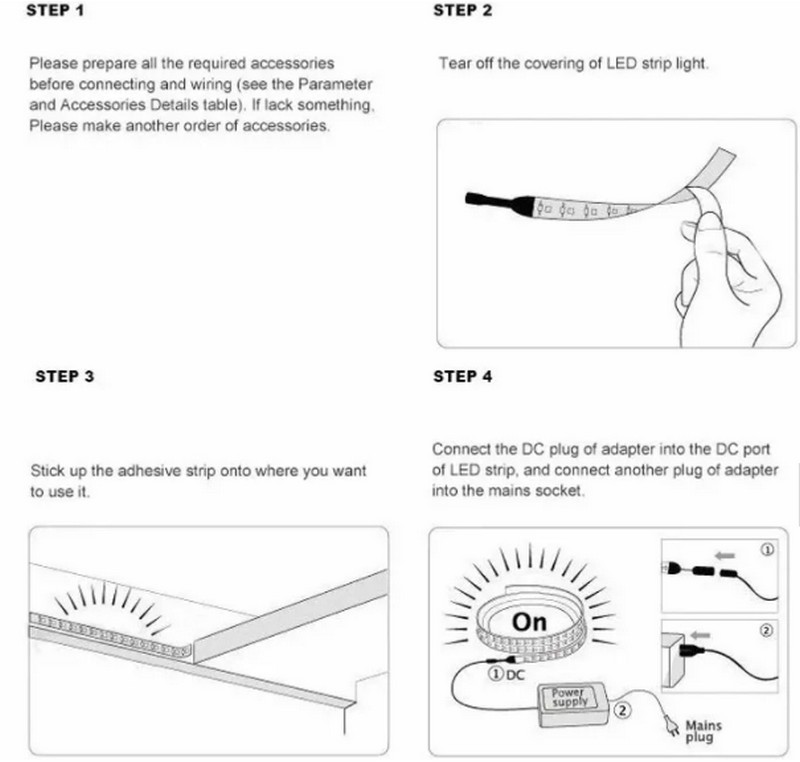 12v 24v dc 5630 warm white cool strip light 7